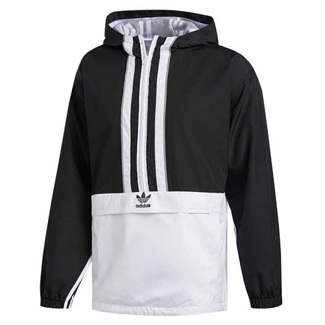 adidas AUTH Anorak Jacke, Herren, schwarz (schwarz/weiß)